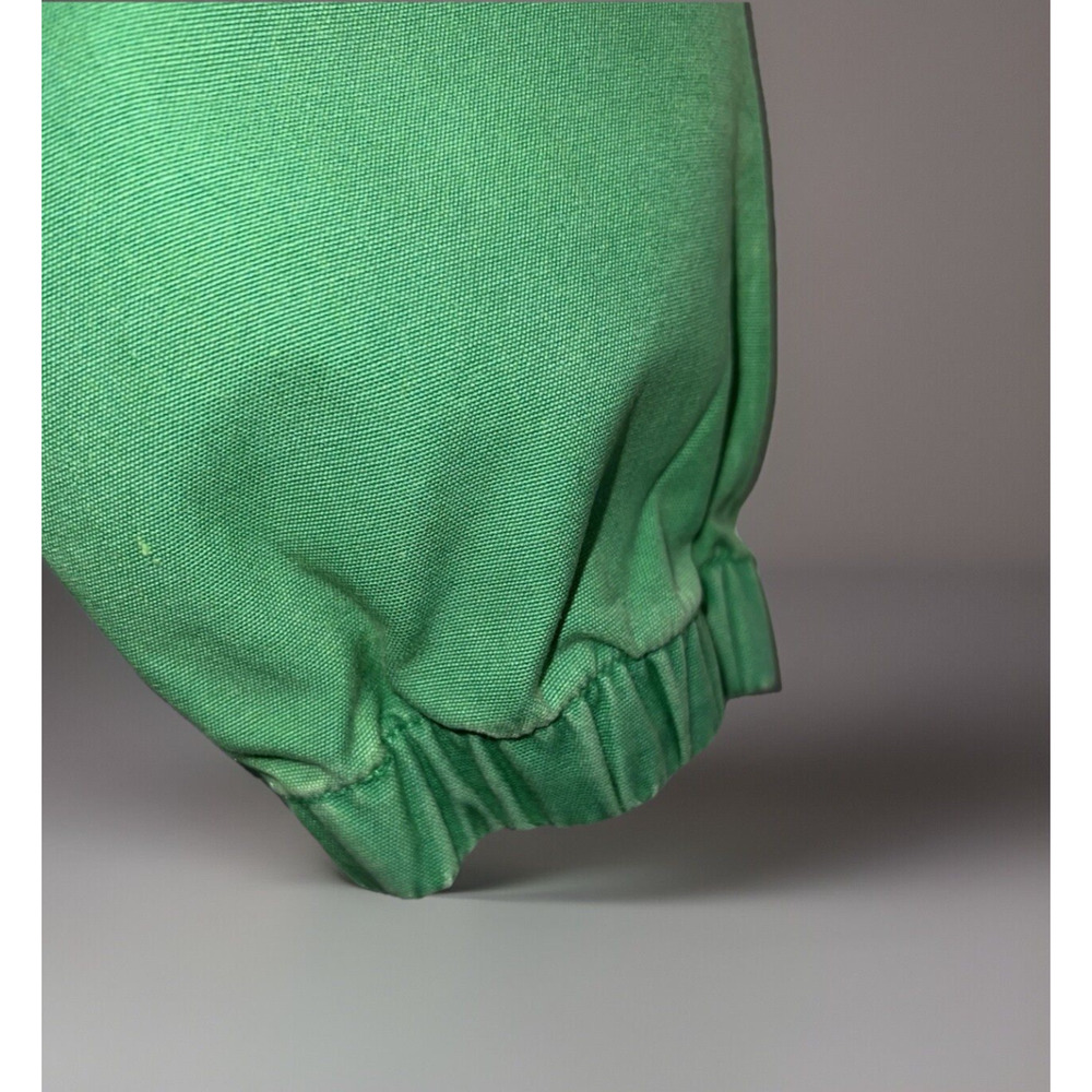 VTG Nautical Hooded Windbreaker Jacket Blue Green White Canvas Small 1980s Retro - Picture 6 of 9